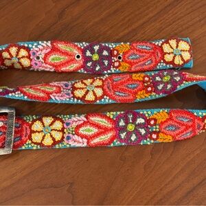 Colorful Embroidered Women's Belt